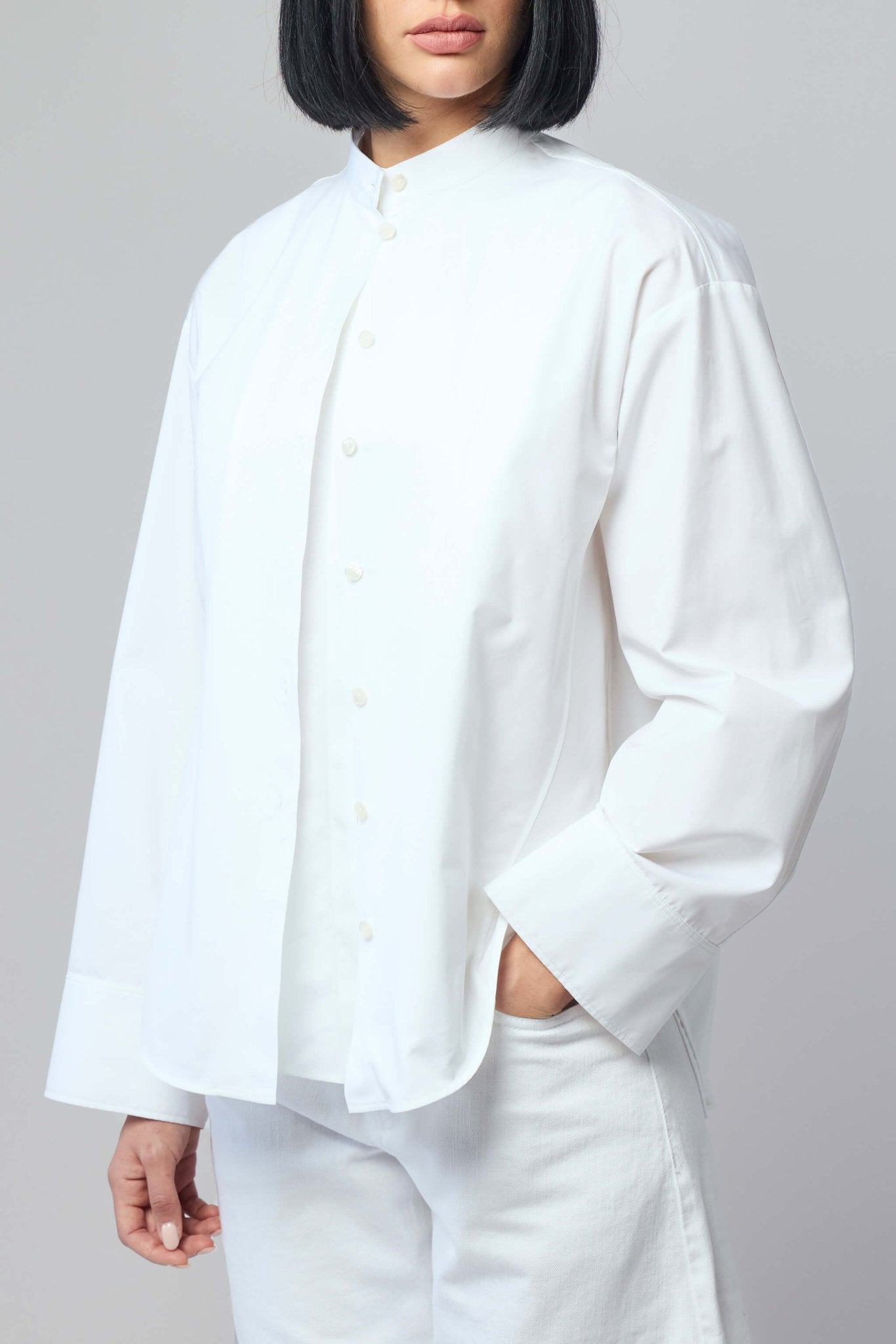 Layered Poplin Shirt