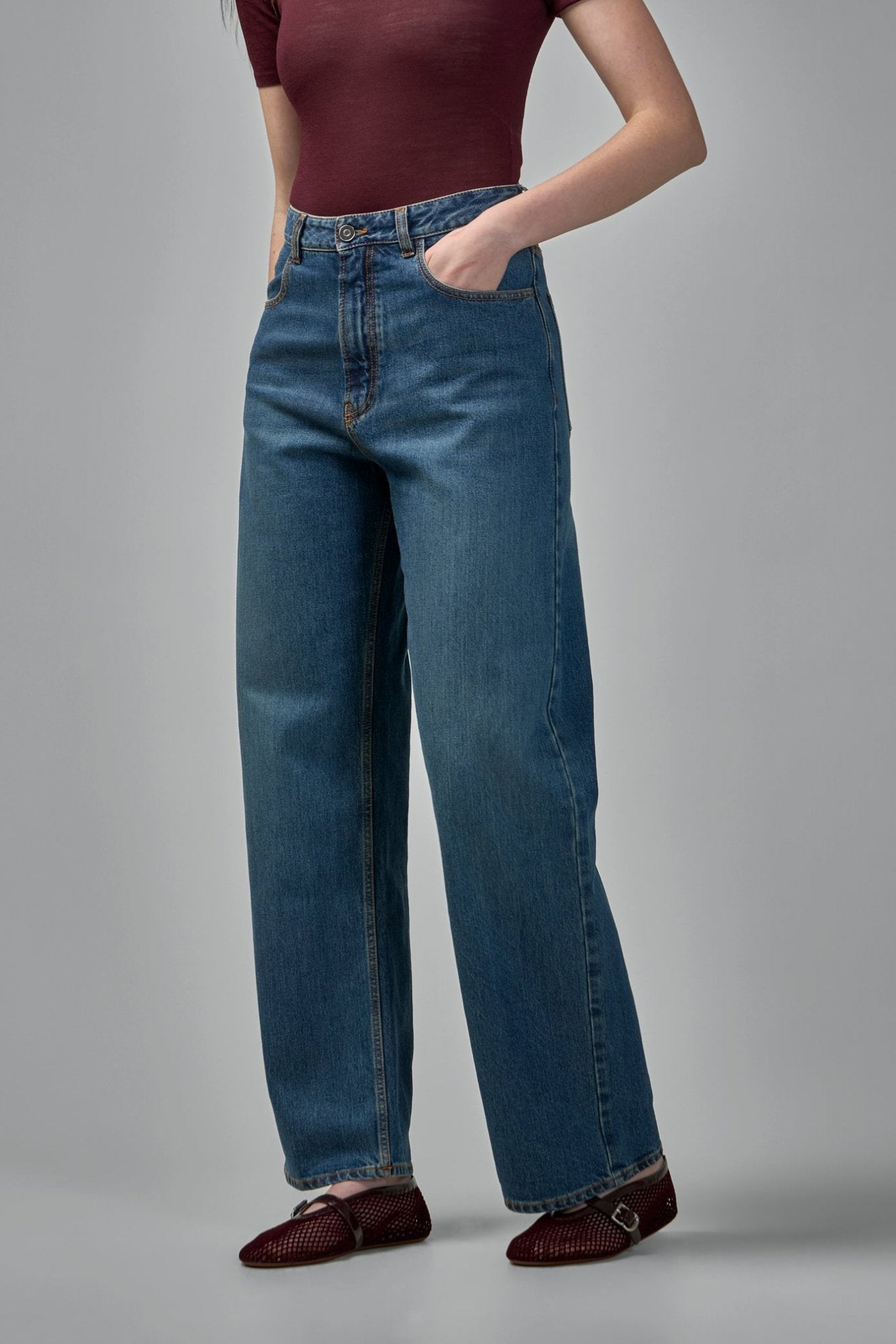 Low Waist Denim Pants
