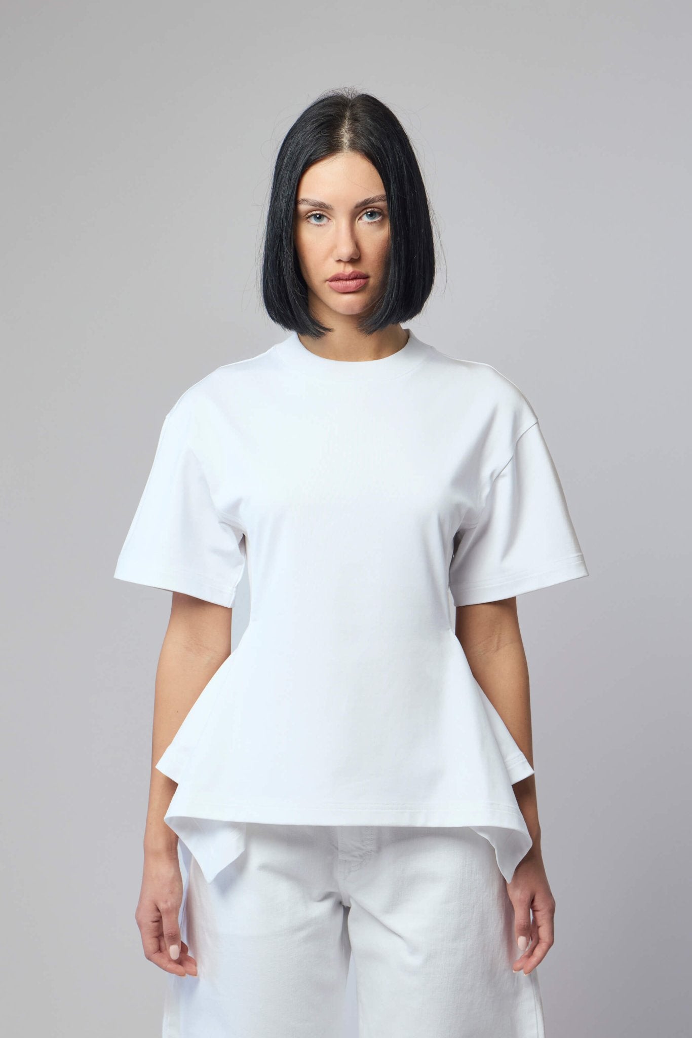 Paneled Cotton T-shirt