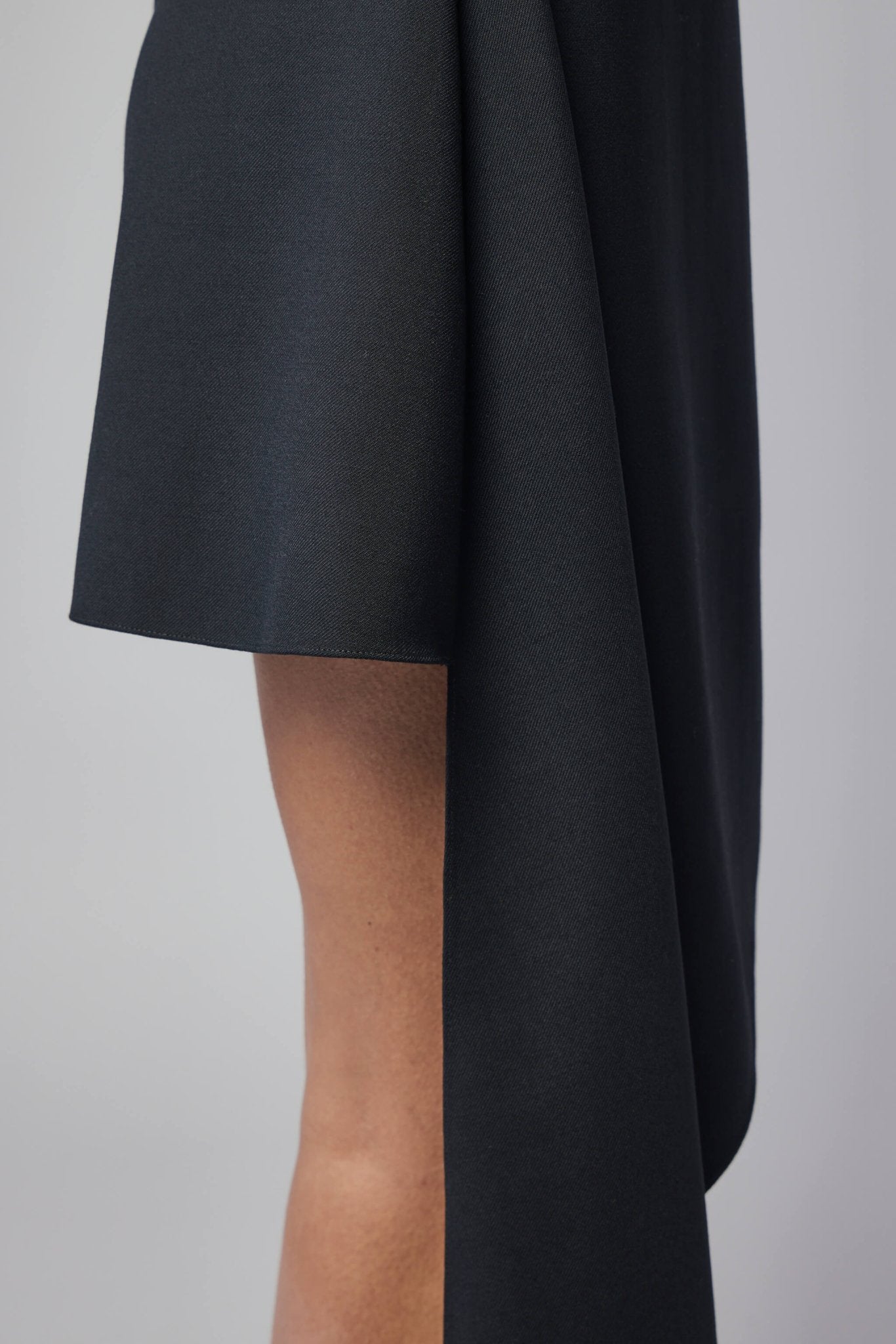 Wool Gabardine Pointed Dress