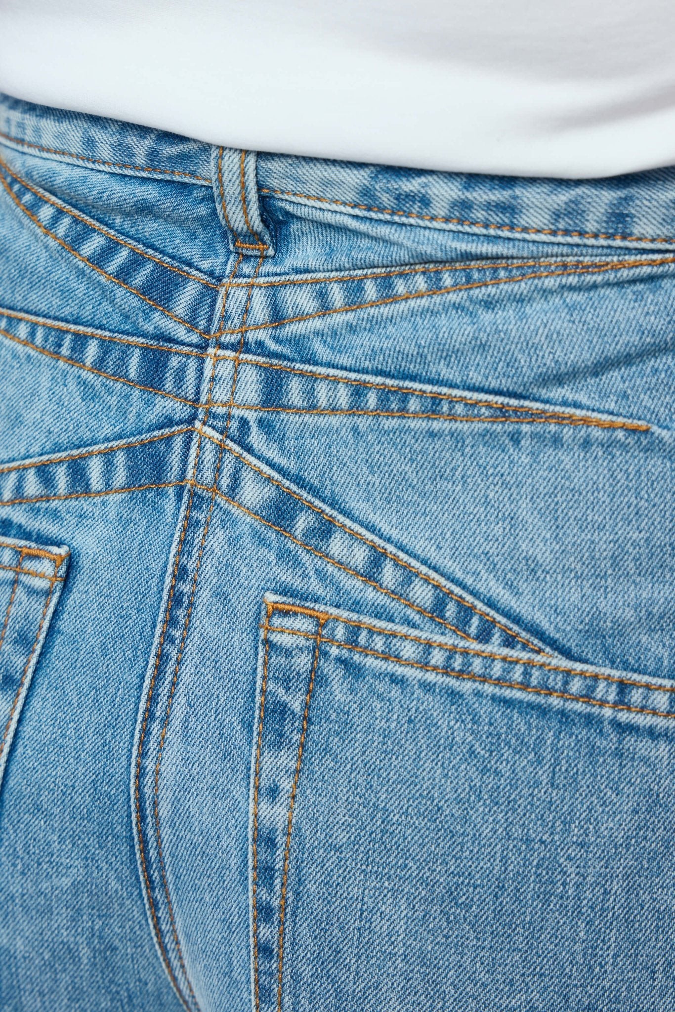 Round Denim Pants