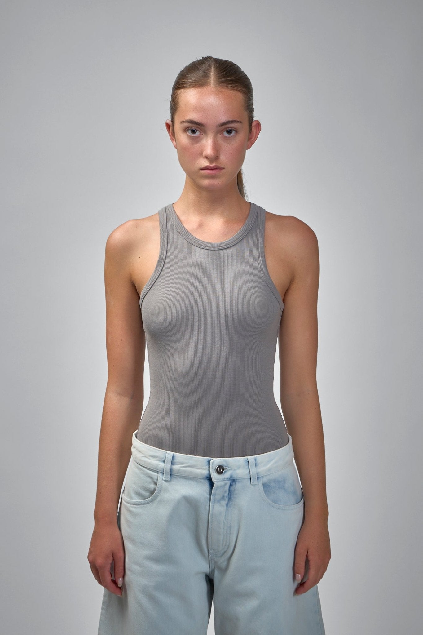 Sculpting Rib Jersey Bodysuit