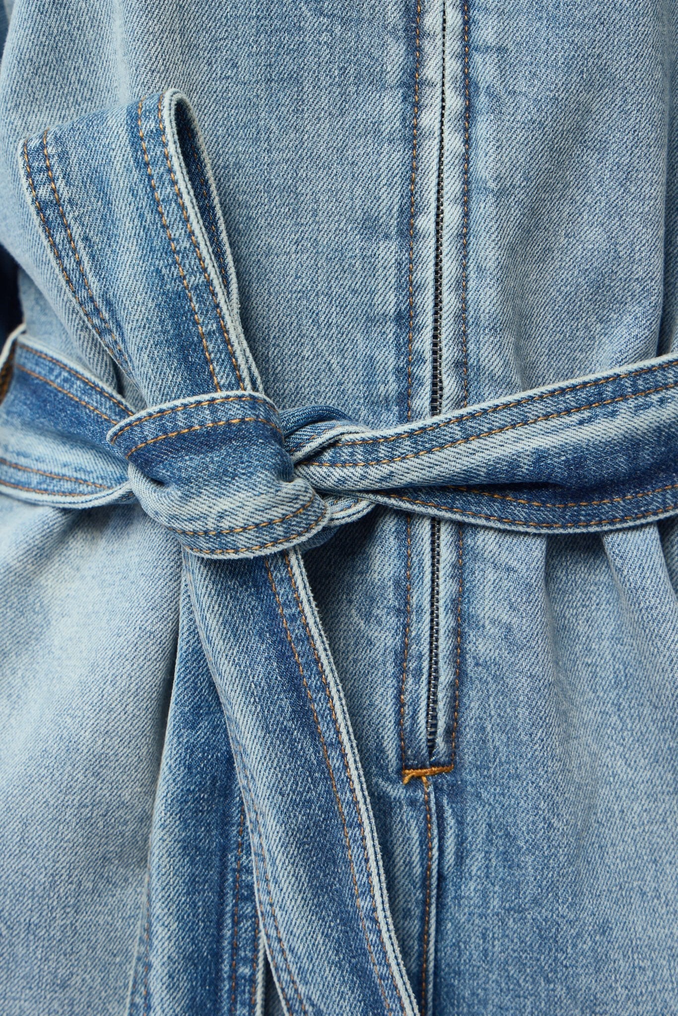 Short Denim Jumpsuit