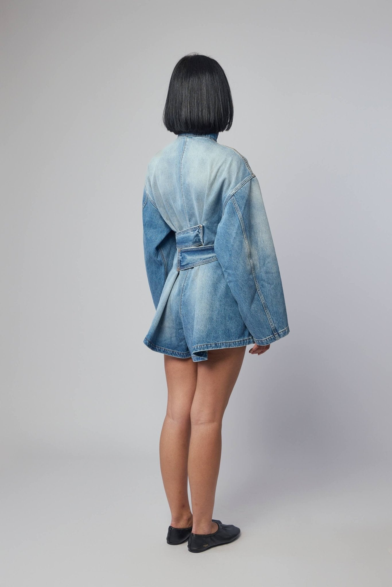 Short Denim Jumpsuit
