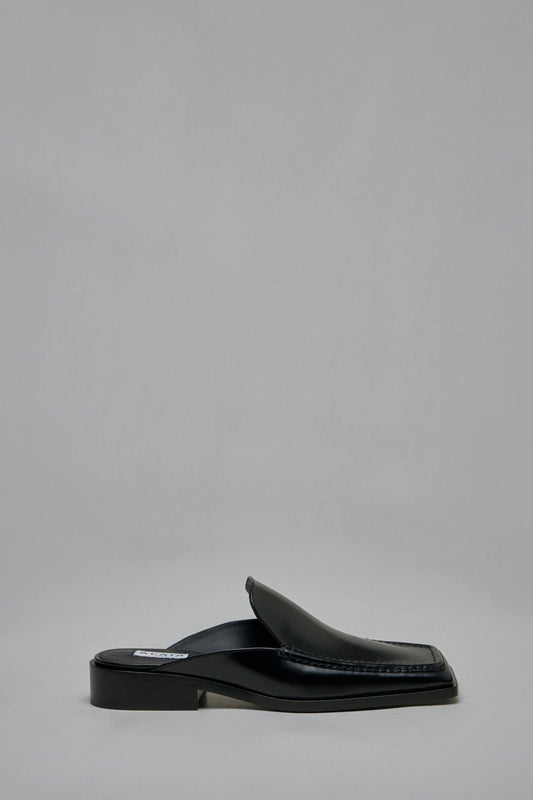 Square Loafer Mules