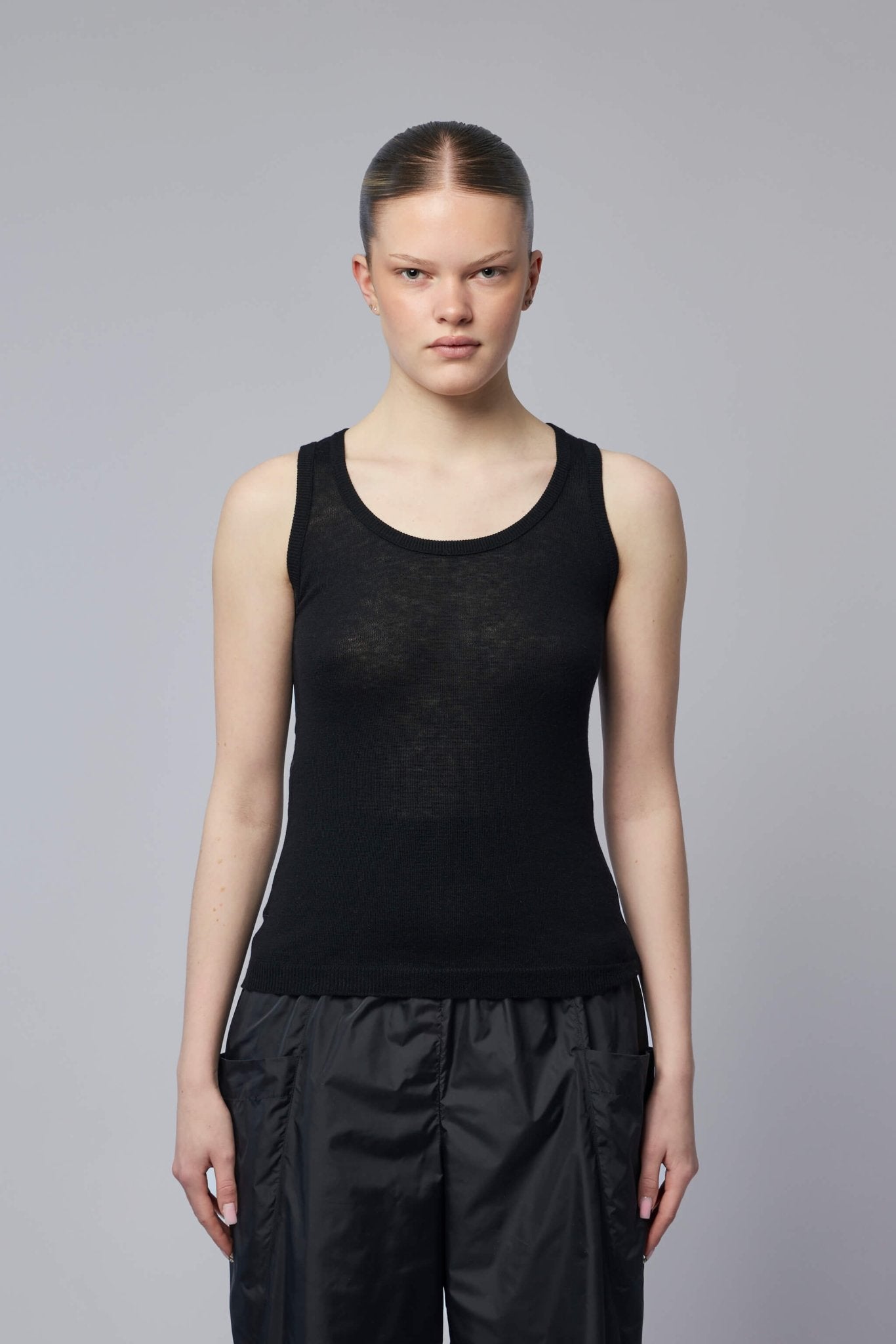 Sheer Wool Tank Top