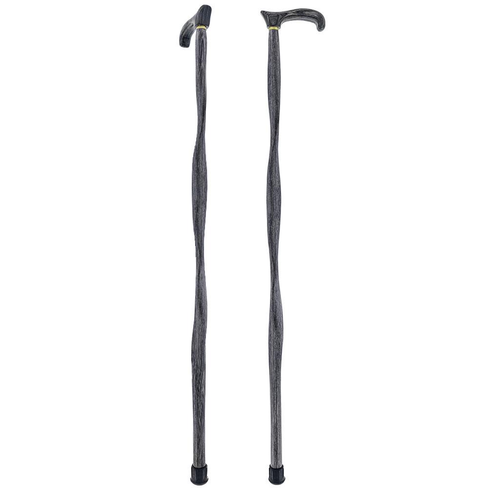 USA-Made Twisted Blackwood Cane: Stylish Colorwood Laminate