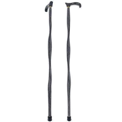 USA-Made Twisted Blackwood Cane: Stylish Colorwood Laminate