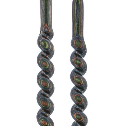 USA-Made Twisted Spiral Cane: Camo Durable Colorwood Laminate