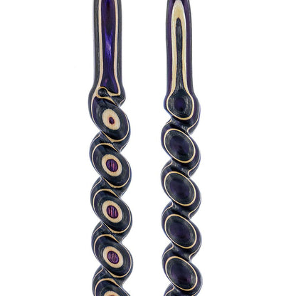 Highlander Purple Colortone Classic Rope Twist Derby Handle Walking Cane With laminate Birchwood Sha