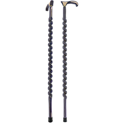 Highlander Purple Colortone Classic Rope Twist Derby Handle Walking Cane With laminate Birchwood Sha