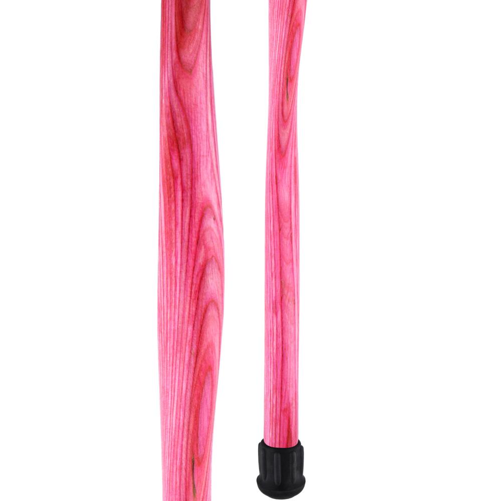 USA-Made Twisted Chic Pink Cane: Vibrant Colorwood Laminate