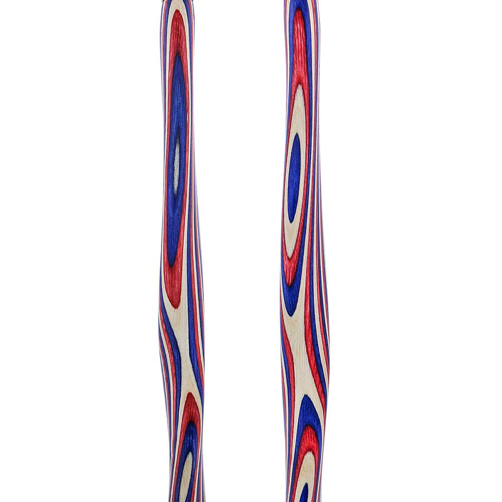 USA-Made Patriotic Twist Cane: Red, White & Blue Laminate