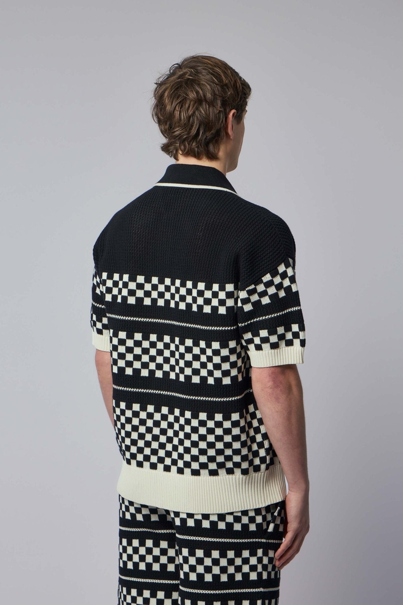 Checkered Mesh Shirt