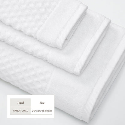 Cotton Diamond Waffle Weave Bath Towel Set - Grayson Collection