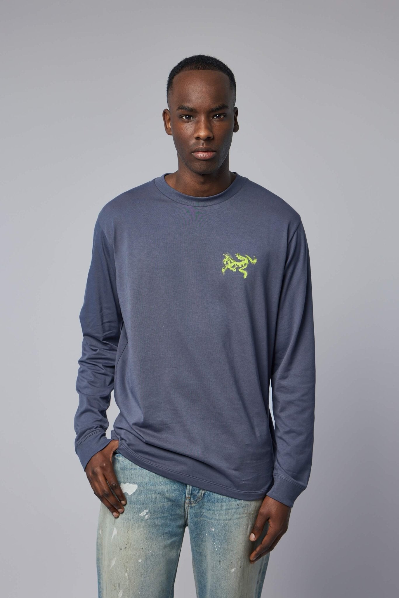 Kragg Sl Cotton Bird Tile Shirt Ls