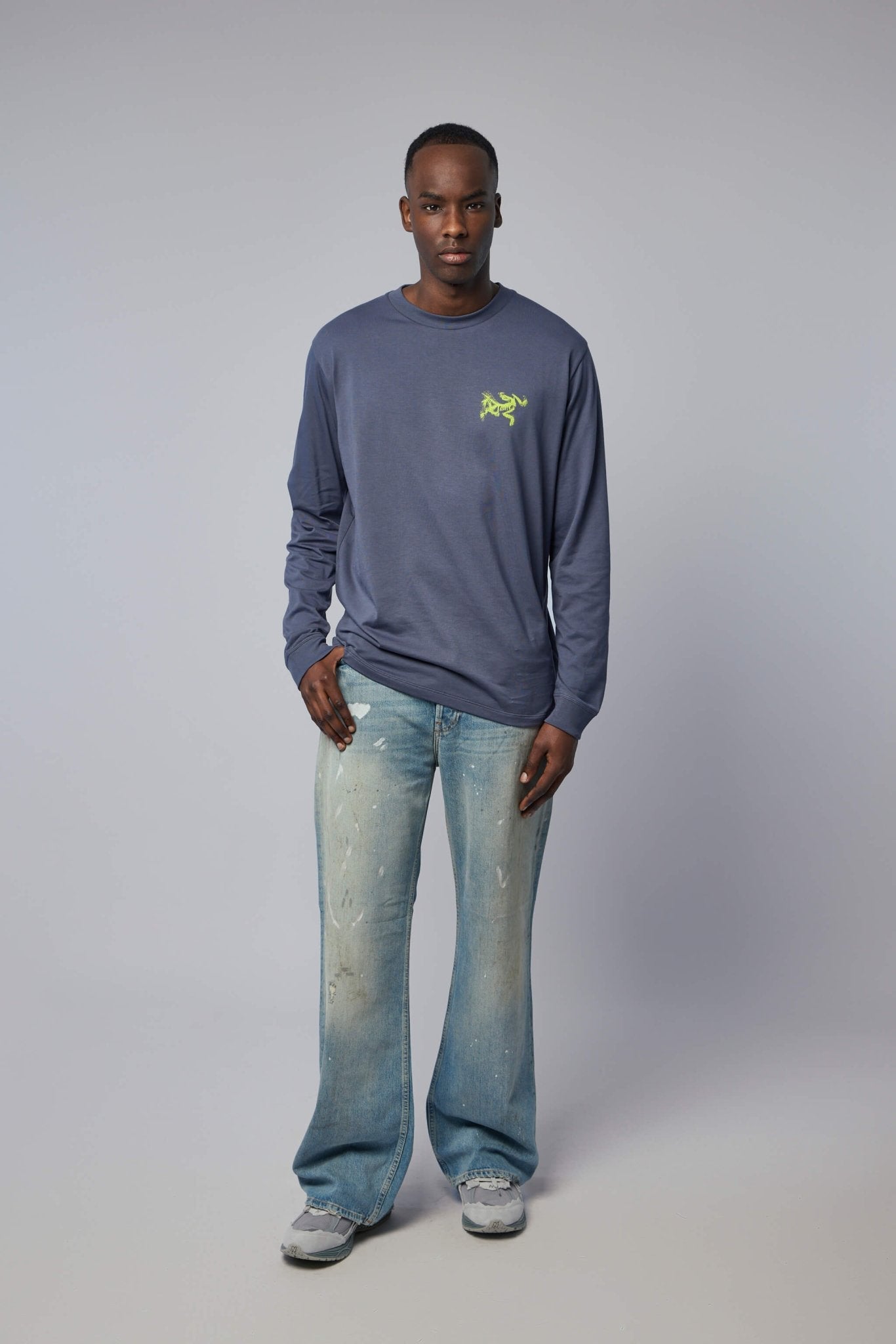 Kragg Sl Cotton Bird Tile Shirt Ls