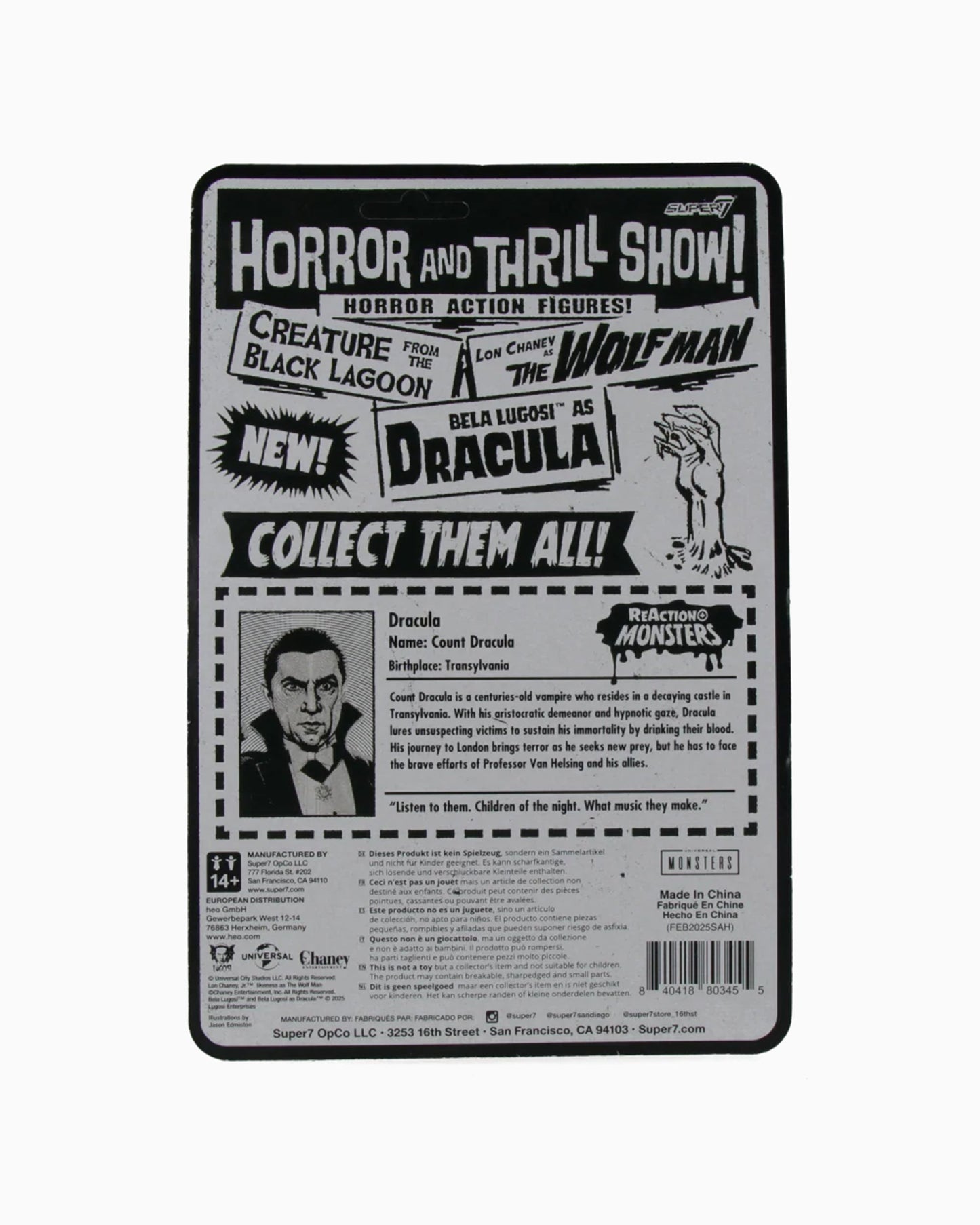 Super7 ReAction Universal Monsters - Dracula