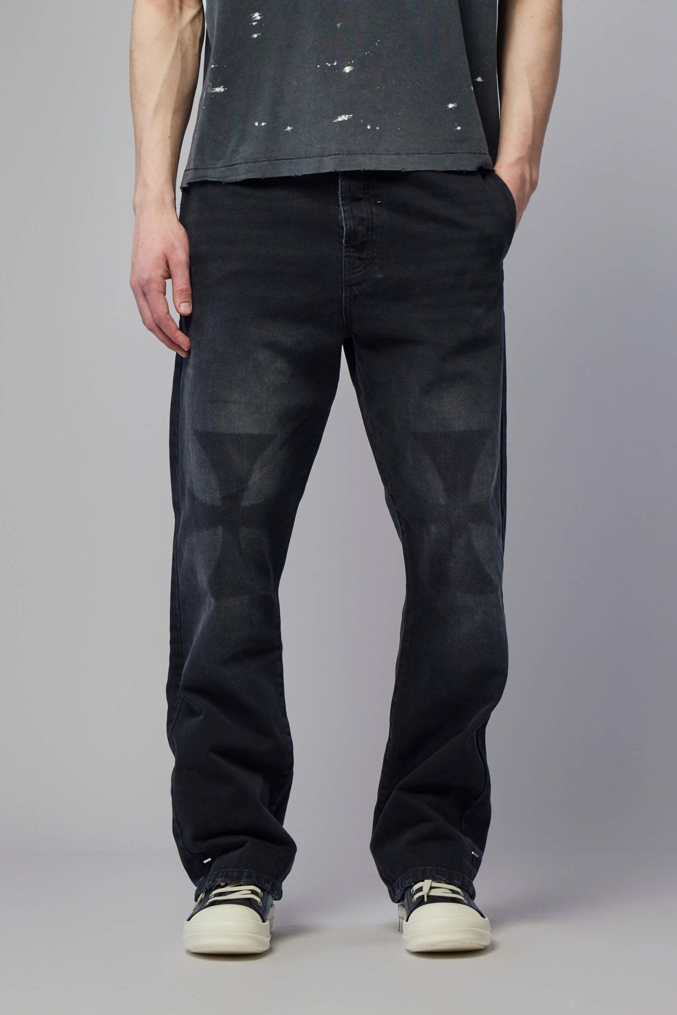 Cross Patch Baggy Jeans