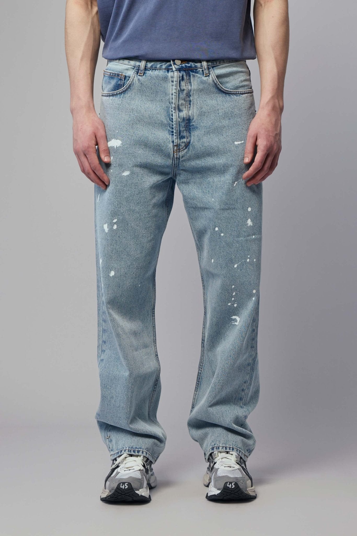 Paint Splatter Baggy Jeans