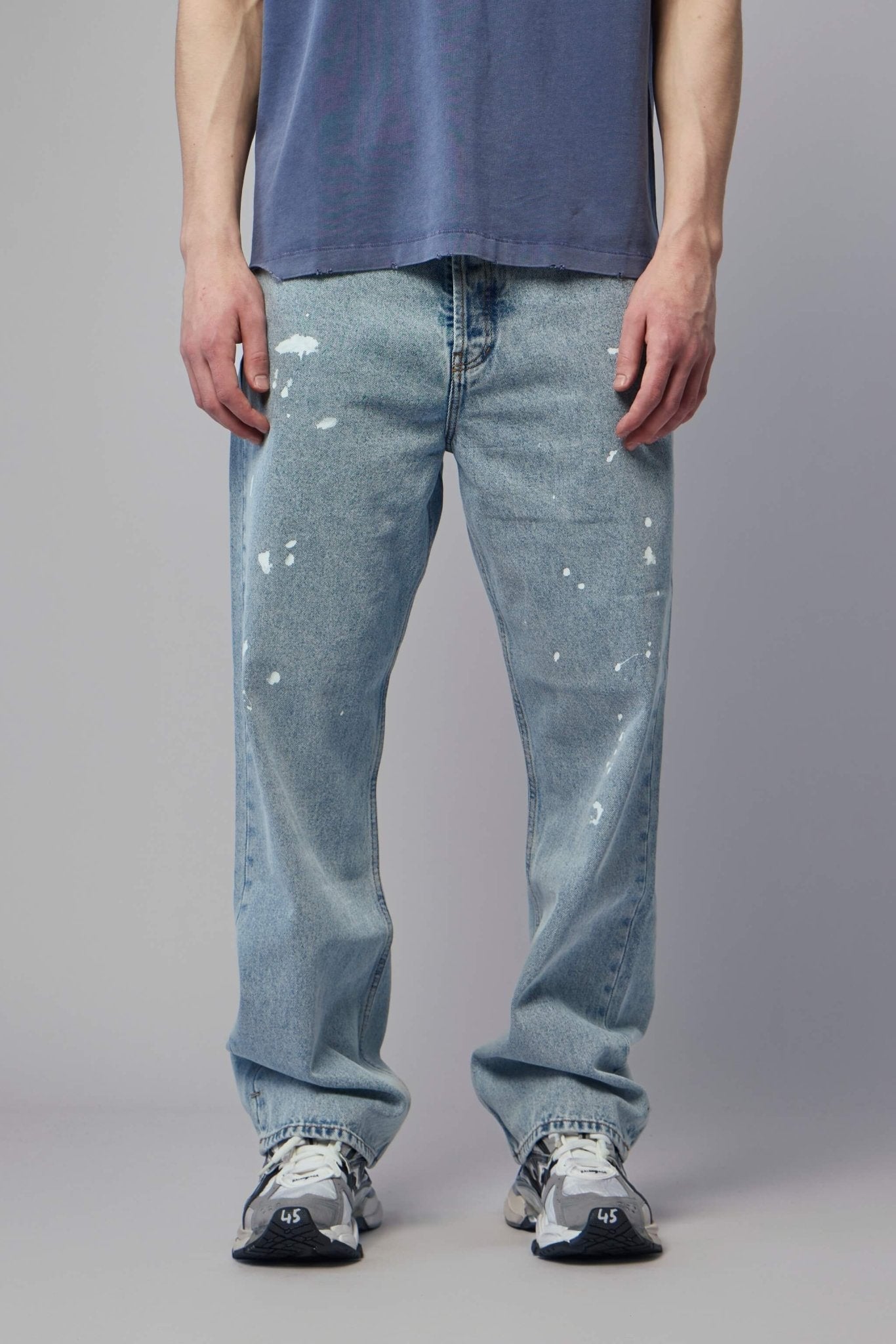 Paint Splatter Baggy Jeans