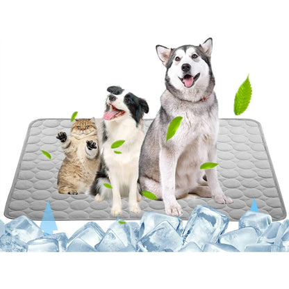 Automatic Cooling Dog Mat Washable Pet Sleeping Blanket Mat