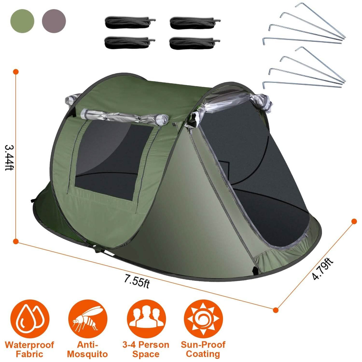 Automatic Pop Up Camping Tent