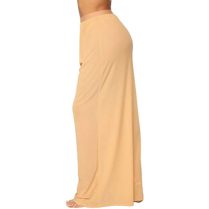 Awoscut Women See Through Sheer Mesh Pants