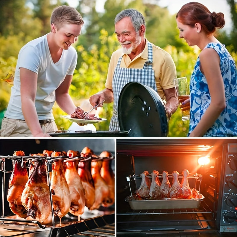 Stainless Steel Chicken Leg & Wing Rack