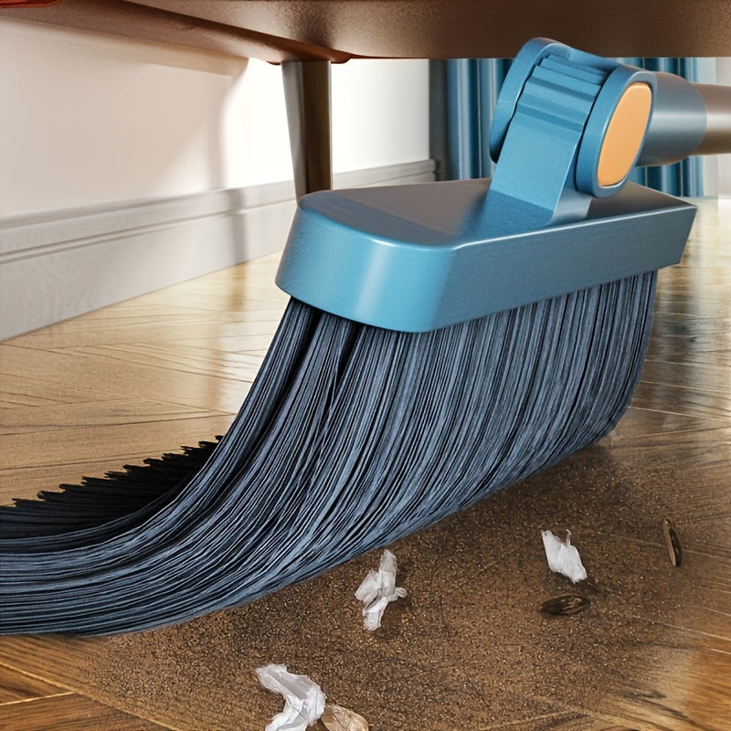 Extended Long Handle Rotatable Broom and Dustpan Set
