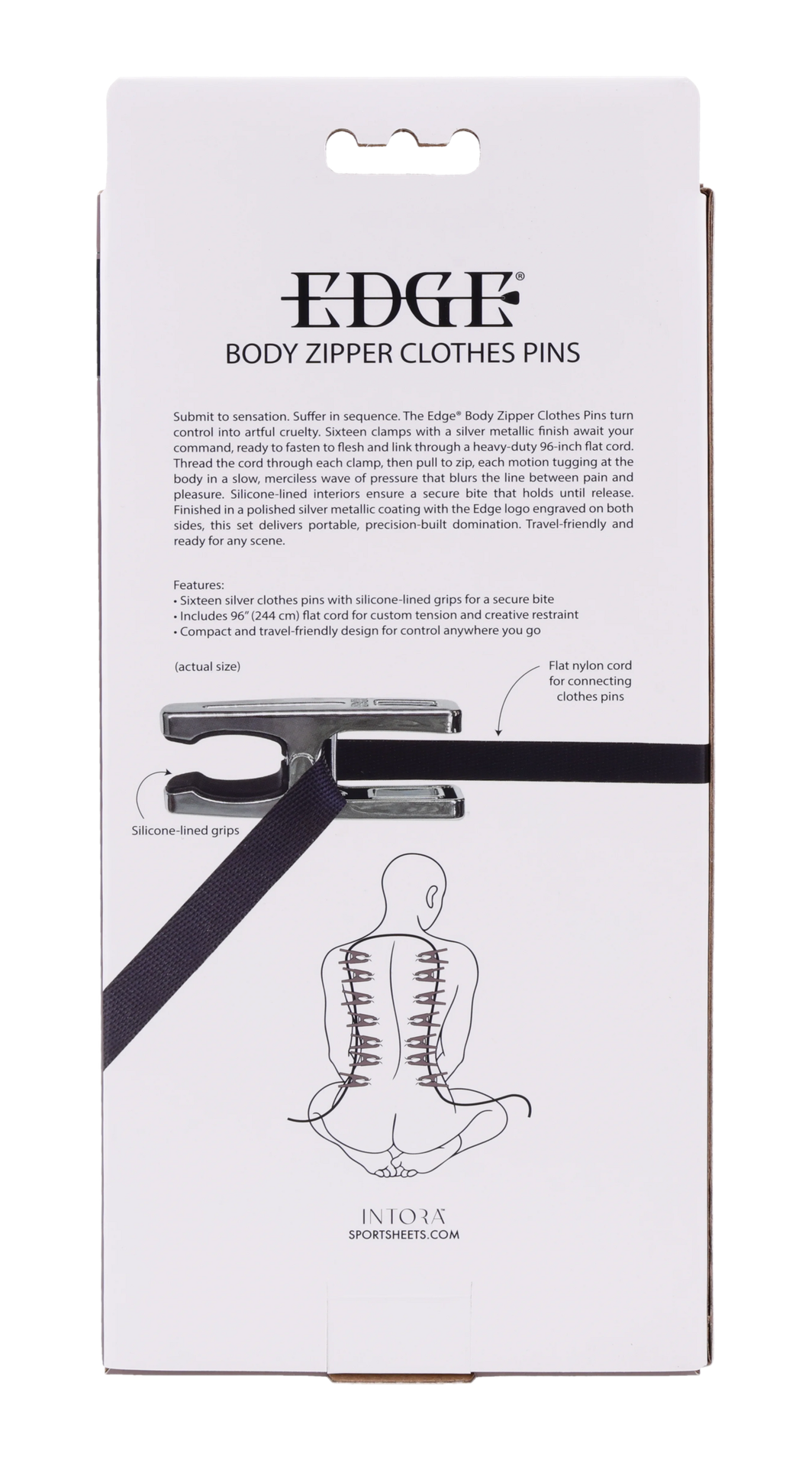 Edge Body Zipper Clothes Pins