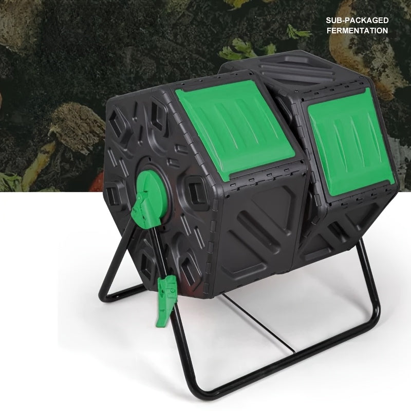 Dual Chamber Rotating Compost Bin