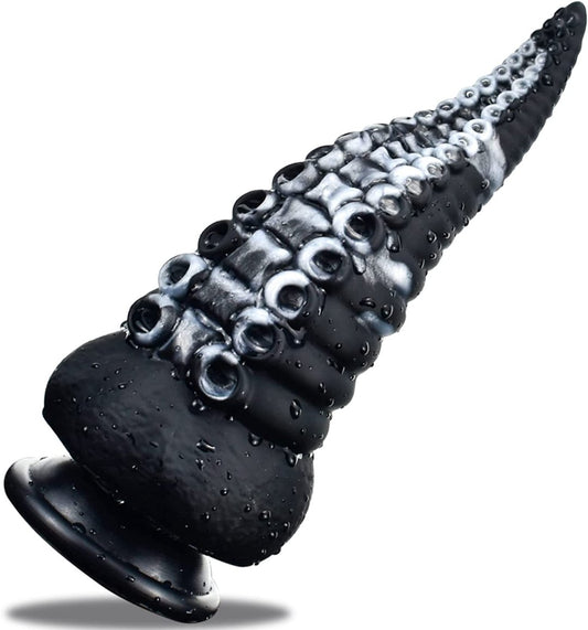 Fantasy Dildo Huge Dildo- Tentacle-Black - Dildo product image for intimate wellness and personal care