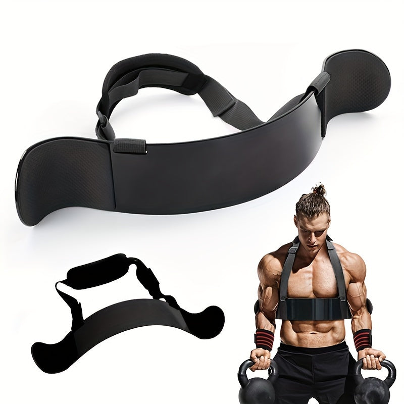 Arm Blaster for Biceps & Triceps - 24 Curl Support Board with Adjustable Belt(Black)