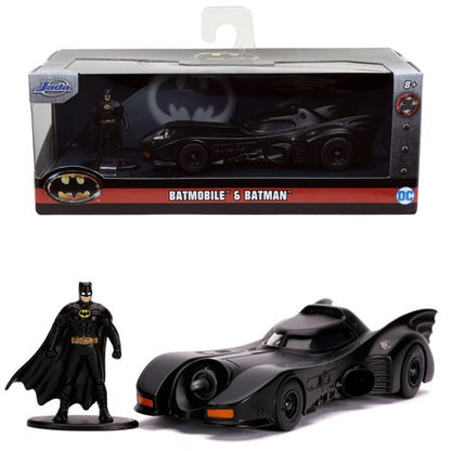 Batman (1989) – Batmobile with Figure Hollywood Rides Diecast Model