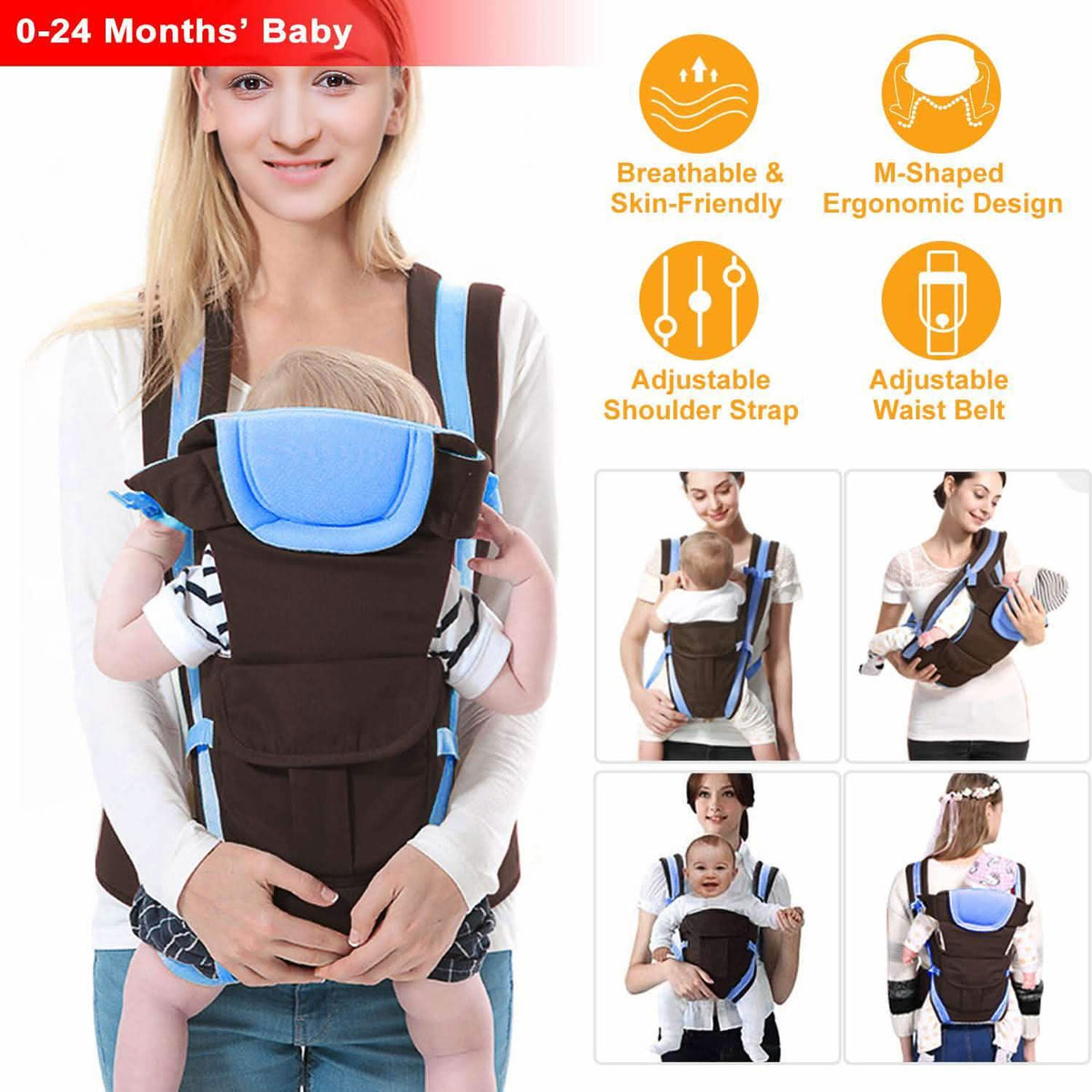 Baby Carrier Breathable Adjustable Wrap