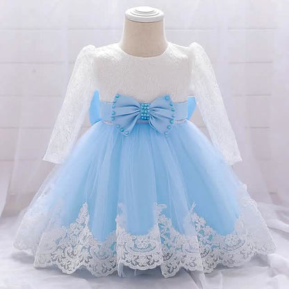 Baby Girls' Basic Christening Floral Dress