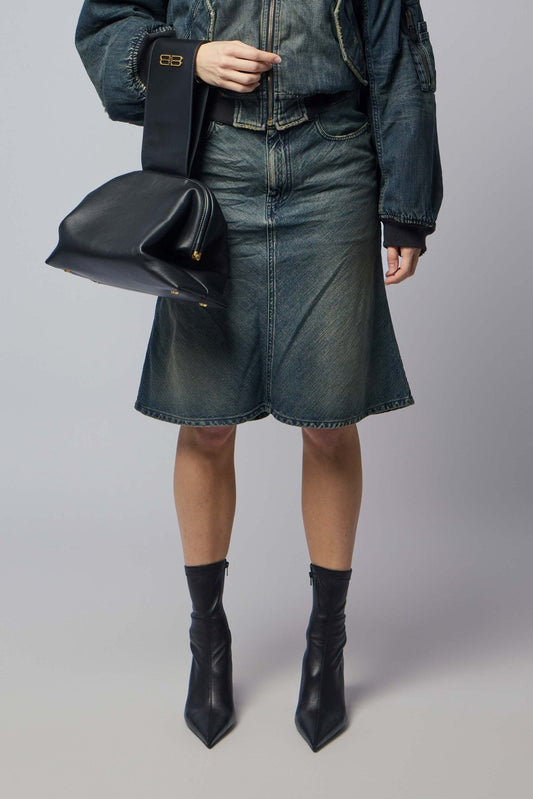Godet Midi Skirt
