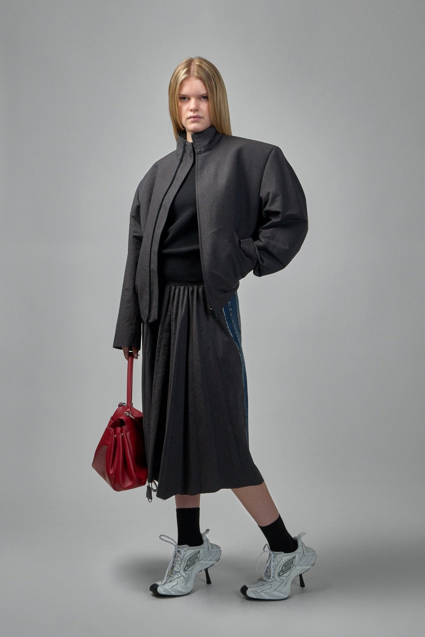 Hybrid Pleated Skirt