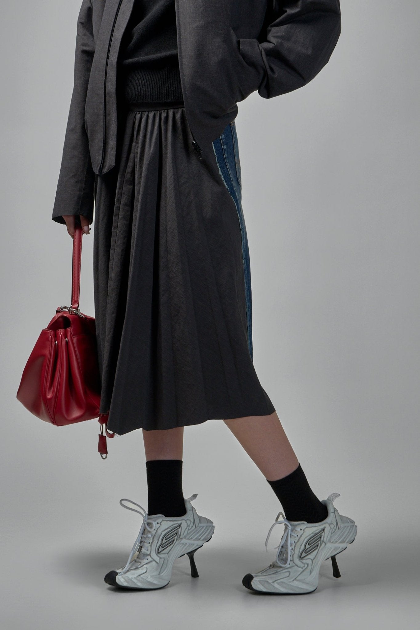 Hybrid Pleated Skirt