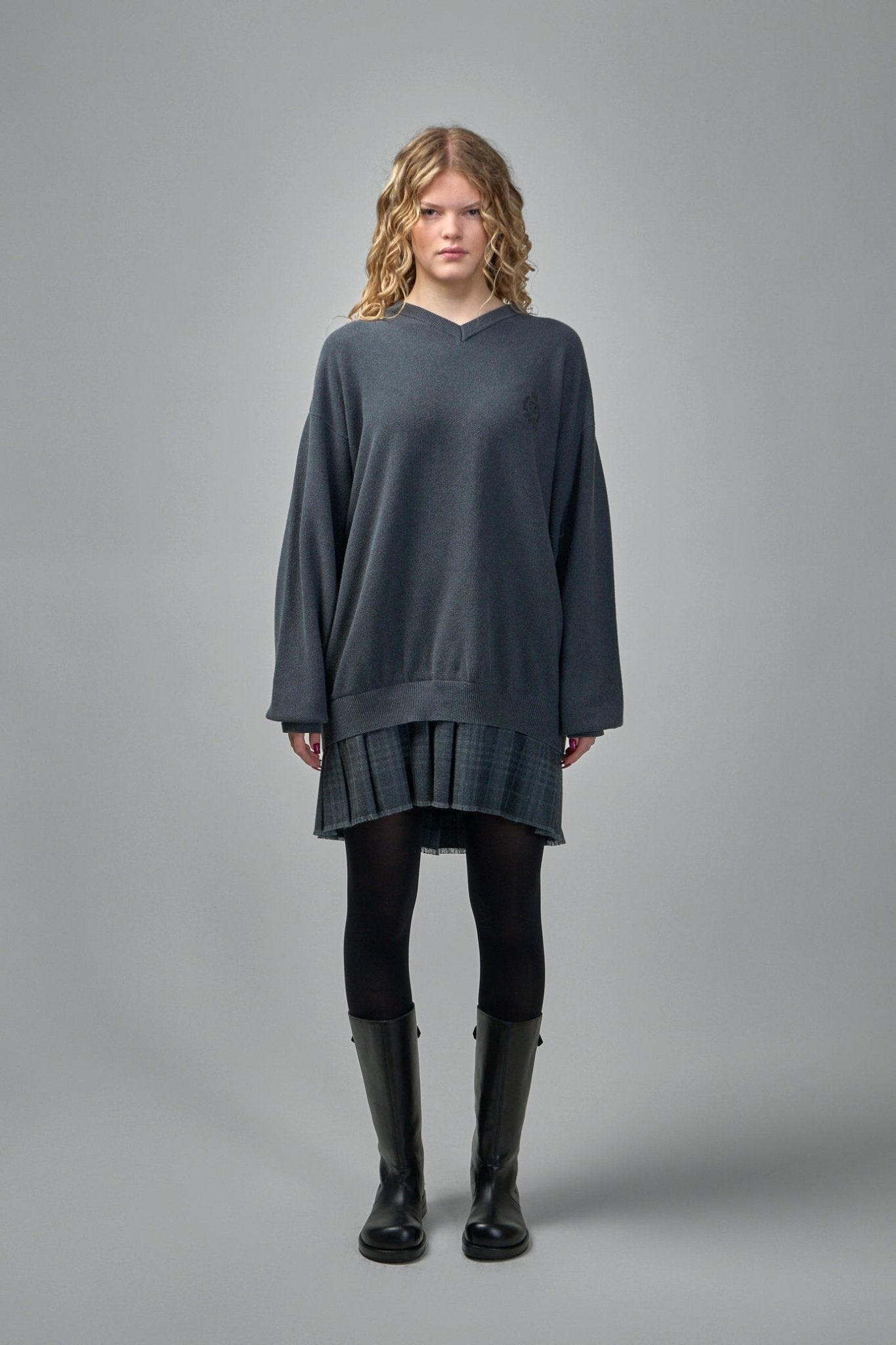 Layered Sweater Dress