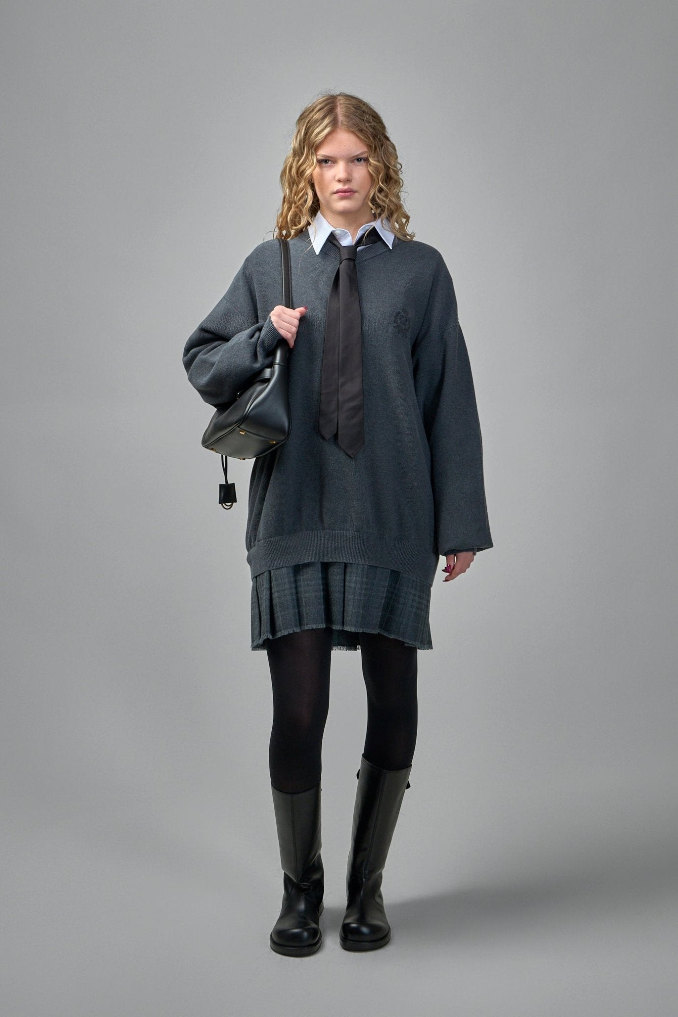 Layered Sweater Dress