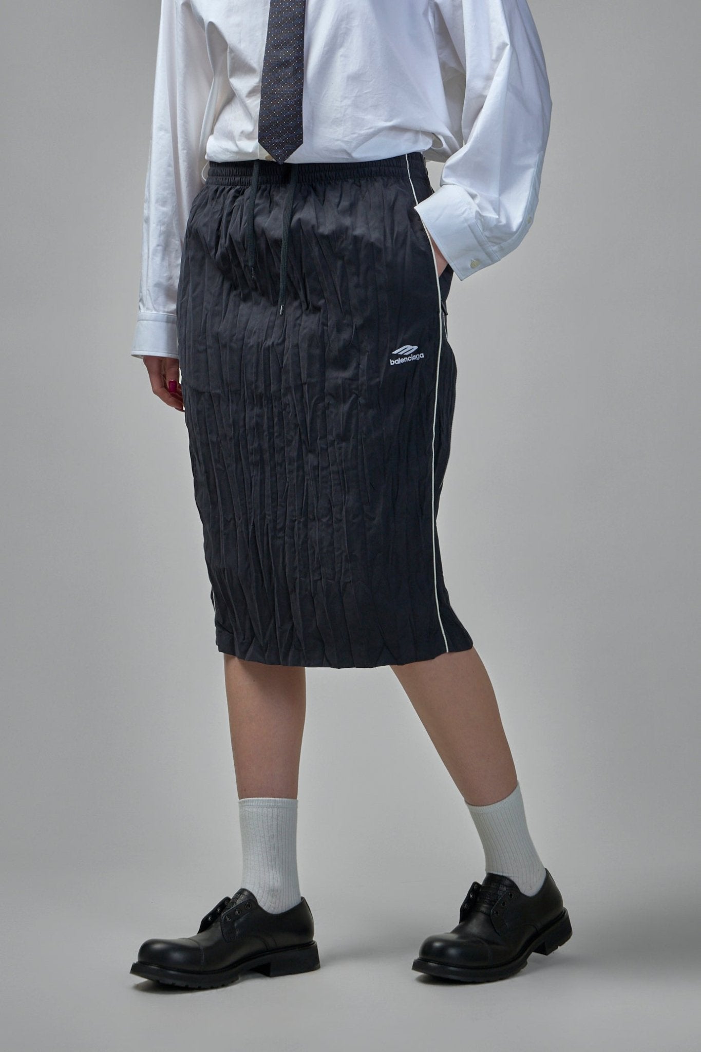 Pleated Tracksuit Skirt