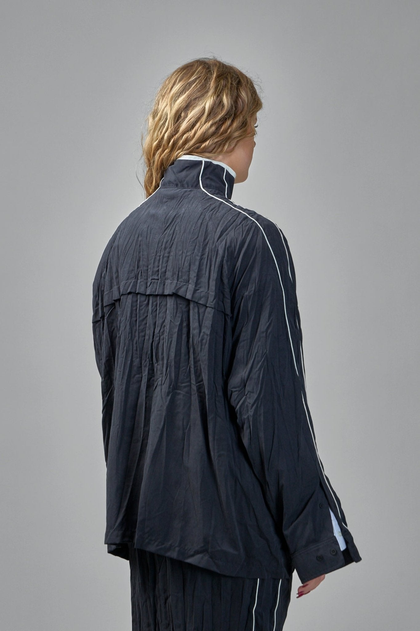 Pleated Tracksuit Jacket