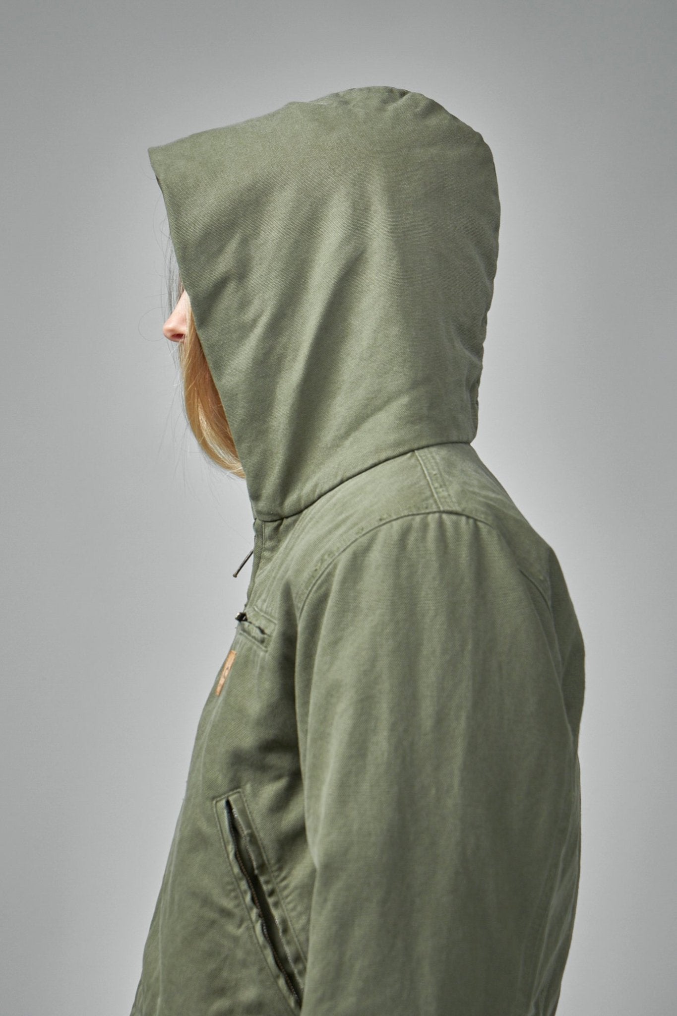 Shrunk Hooded Workwear Parka
