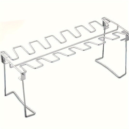 Foldable Stainless Steel Chicken Leg & Wing Rack