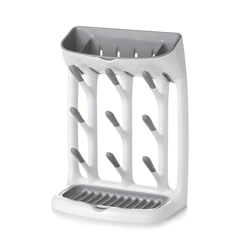 Bottle Drying Rack with Removable Drain Tray