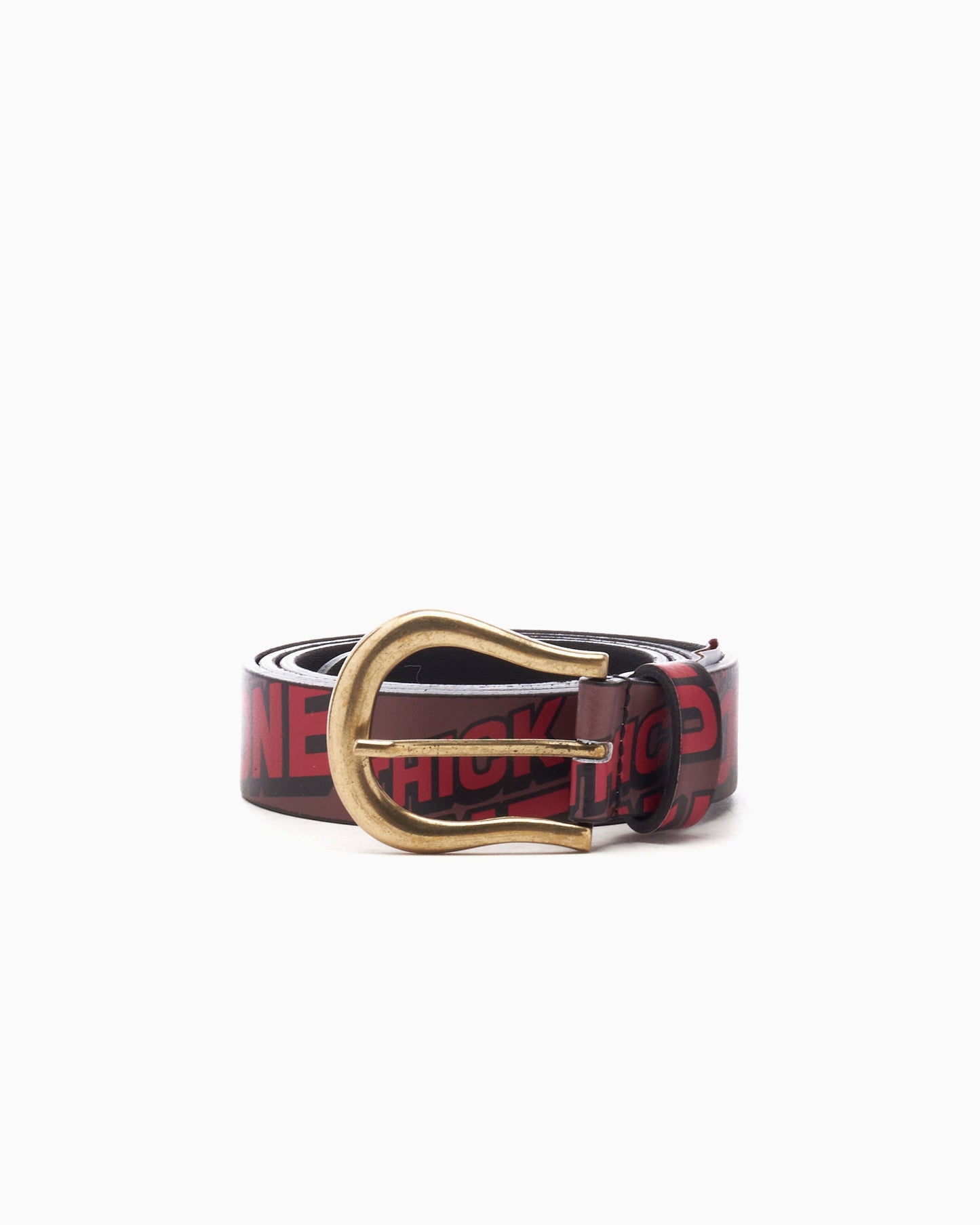 Cinto Sky High Farm Workwear Thick One Unisex Allover Print Leather Belt Unisex