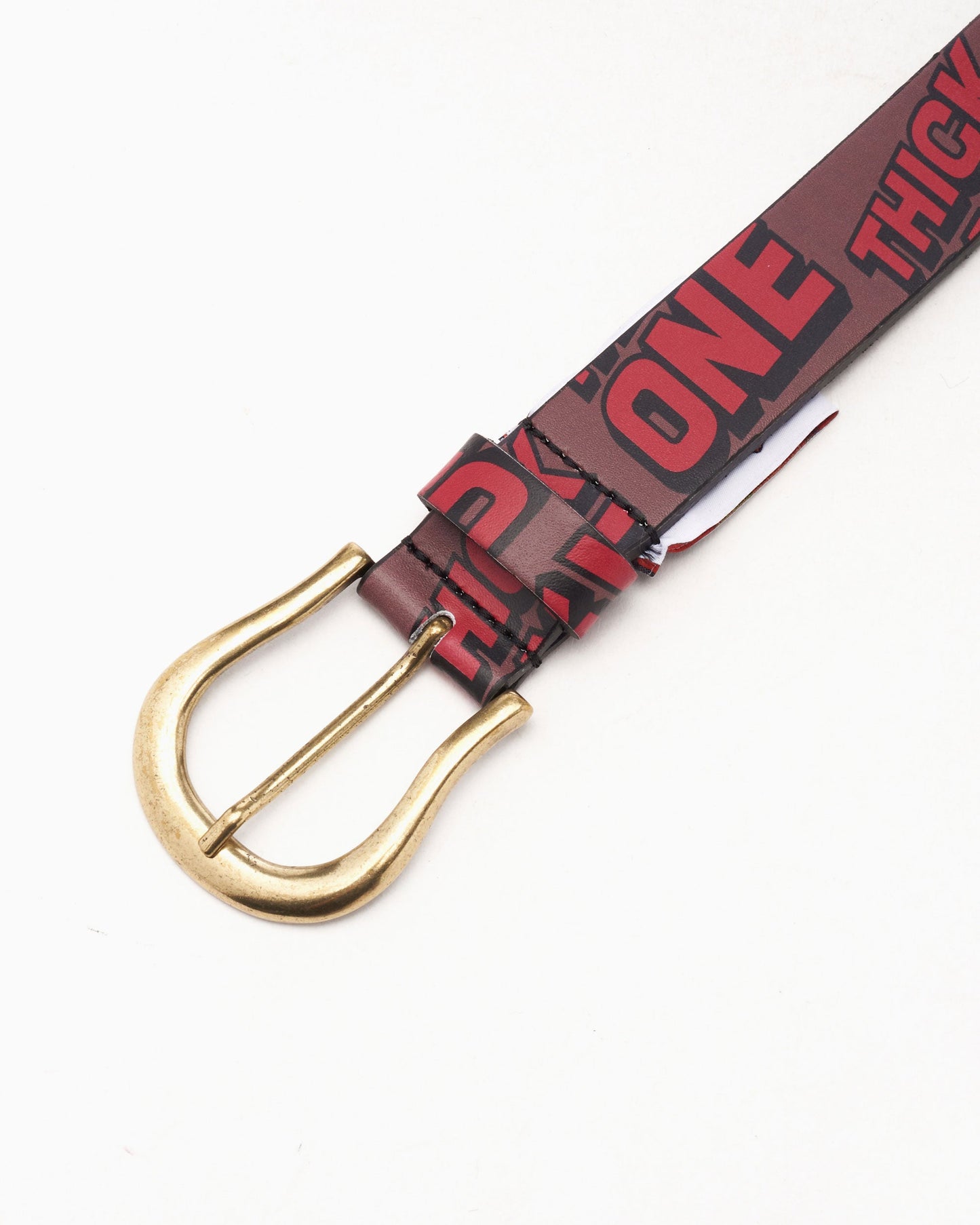 Cinto Sky High Farm Workwear Thick One Unisex Allover Print Leather Belt Unisex