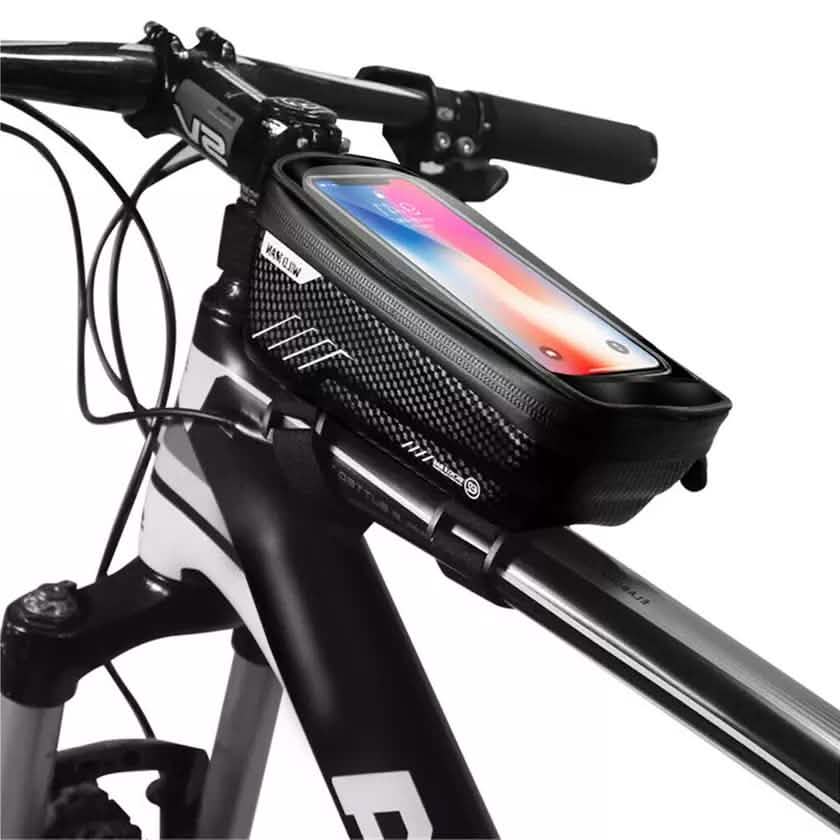 Bicycle Top Tube Frame Bag MTB Waterproof Phone Holder Case